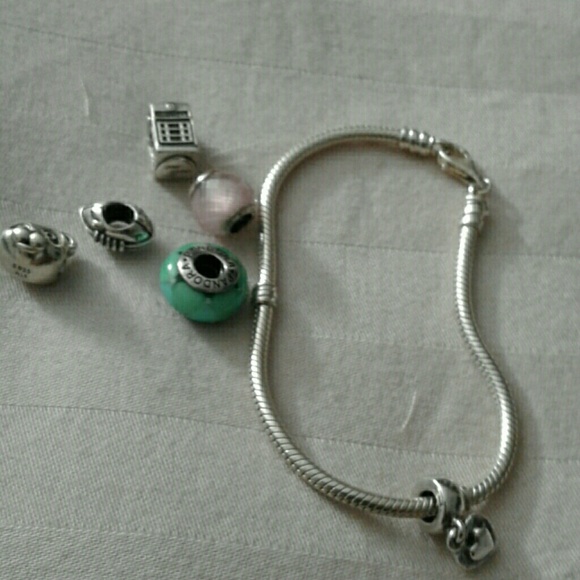 Pandora charms & Bracelet - Picture 1 of 8